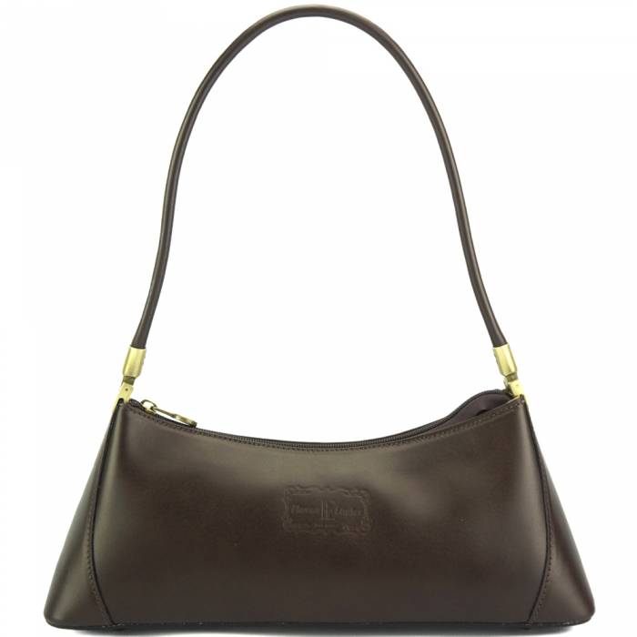 Petite & Sassy 'Night on the Town' Leather handbag | Dark Brown