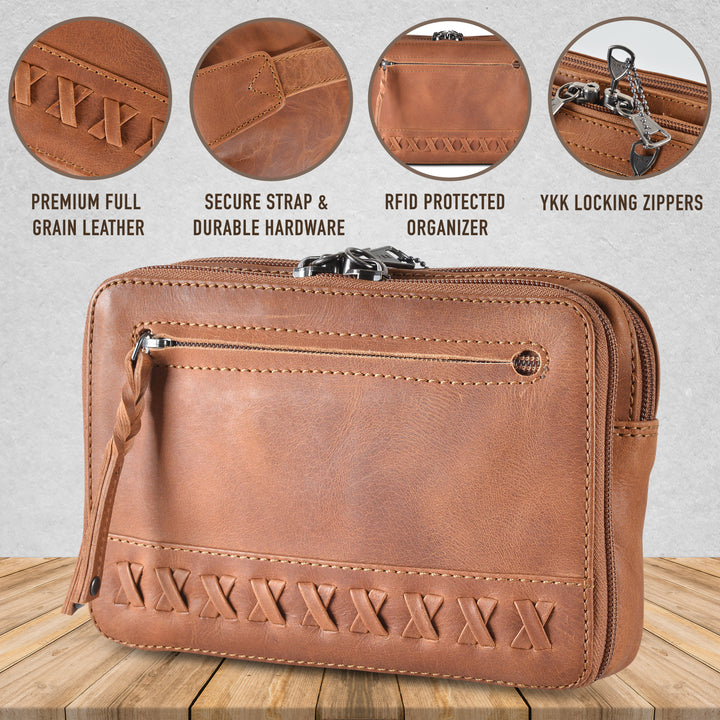 Style "Kailey" | Concealed Carry Leather Waist Pack Overview | Full Grain Leather | By Lady Conceal