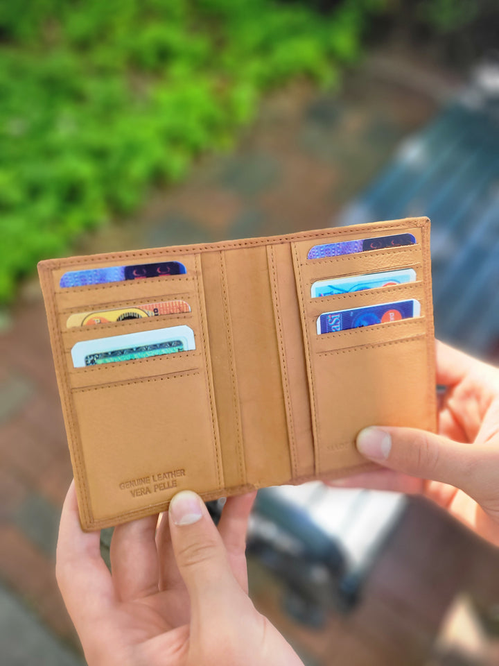 Short Card Wallet with Bills Section