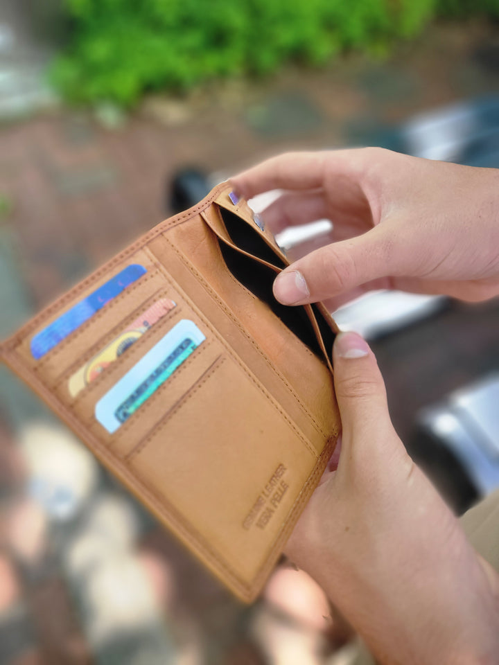Short Card Wallet with Bills Section