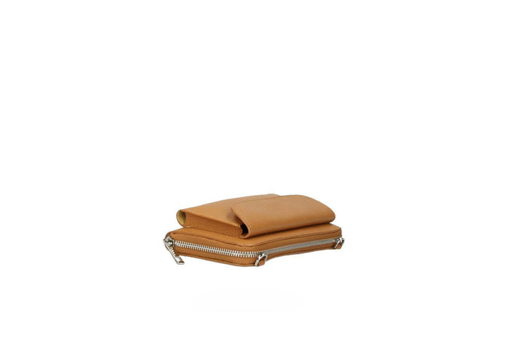 Mel | All-in-One Leather Phone Wallet with Crossbody Strap