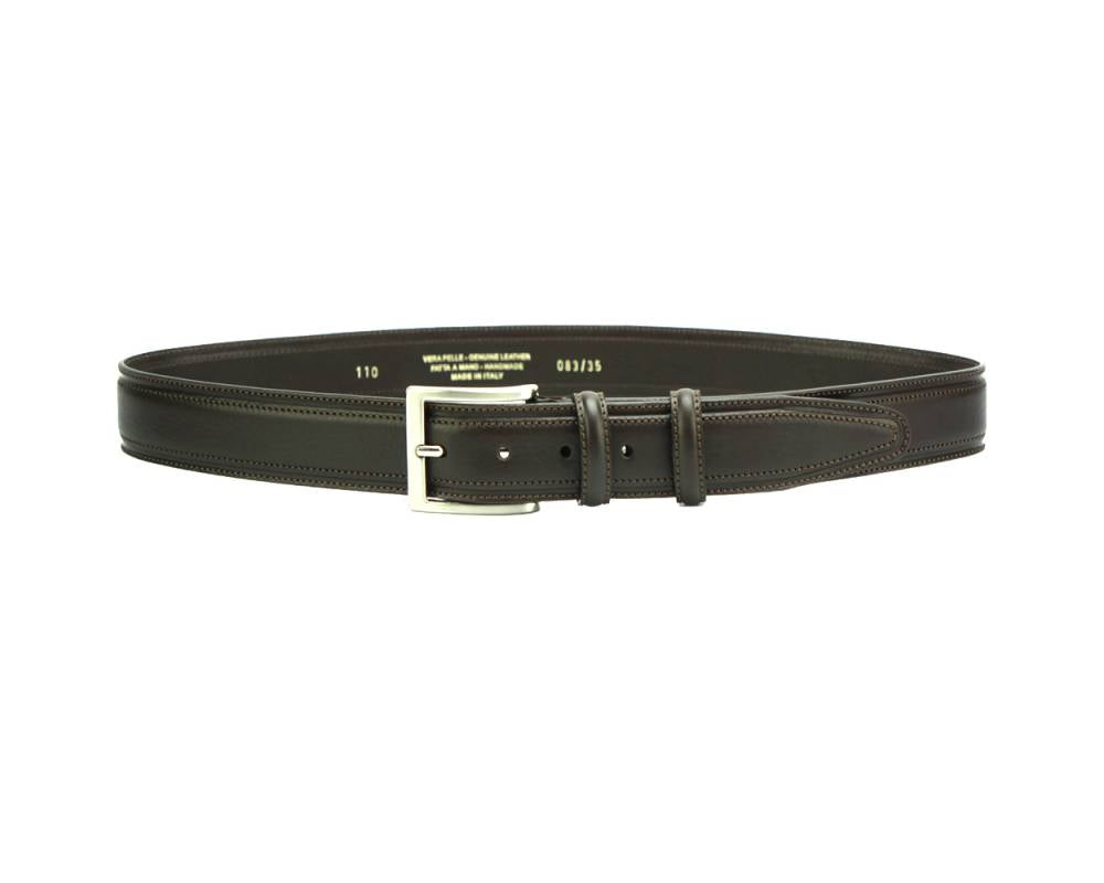 Italian Leather Belt, Tonal Design, 1-1/4" wide for Casual or Dressy wear