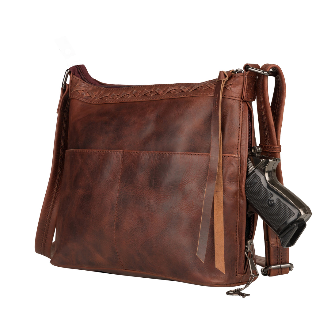 Faith | Concealed Carry Leather Crossbody or Shoulder Bag