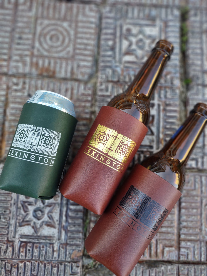 Iconic Lexington Brick | Leather Koozie for Can or Bottle