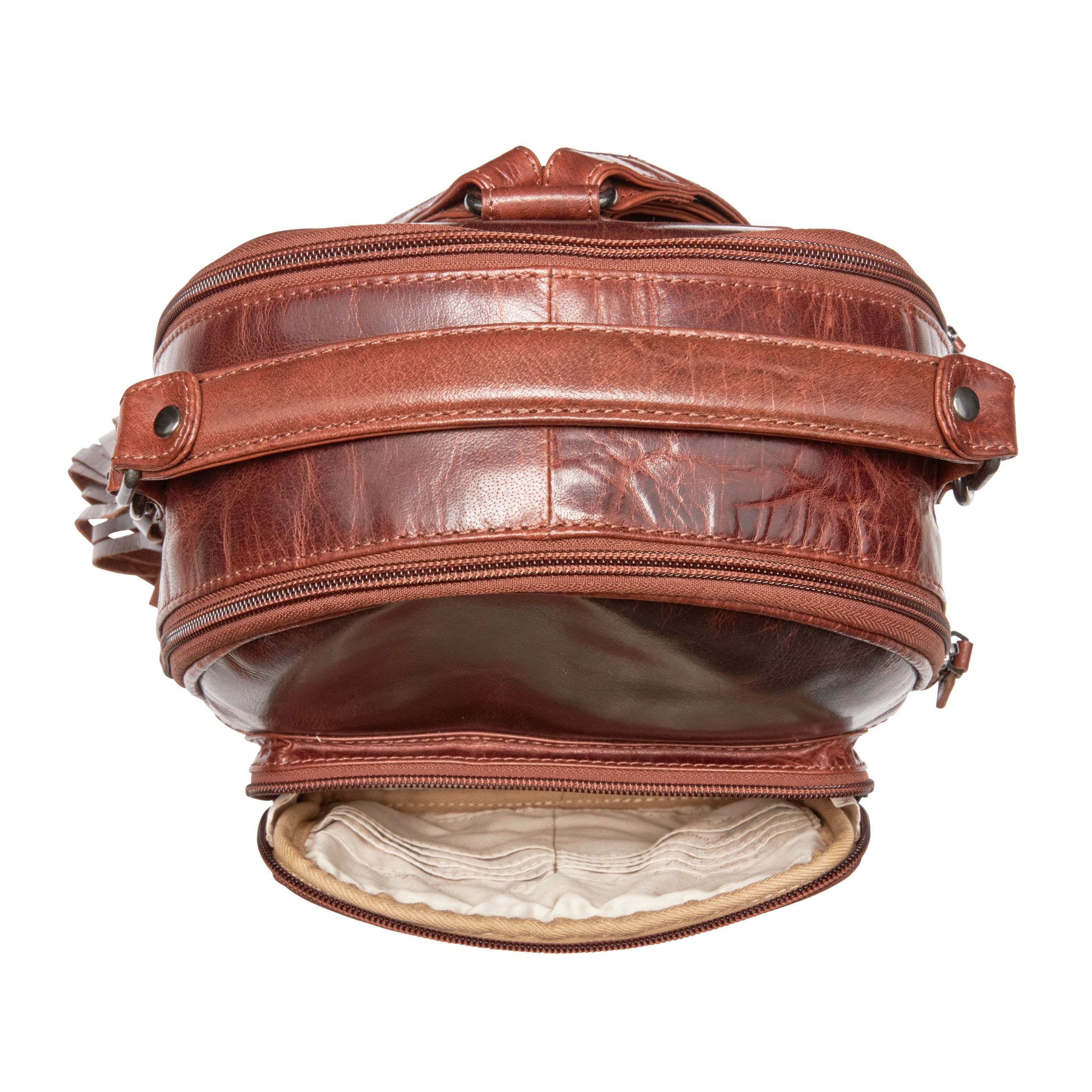 Sawyer | Concealed Carry Leather Backpack | Full Grain Leather