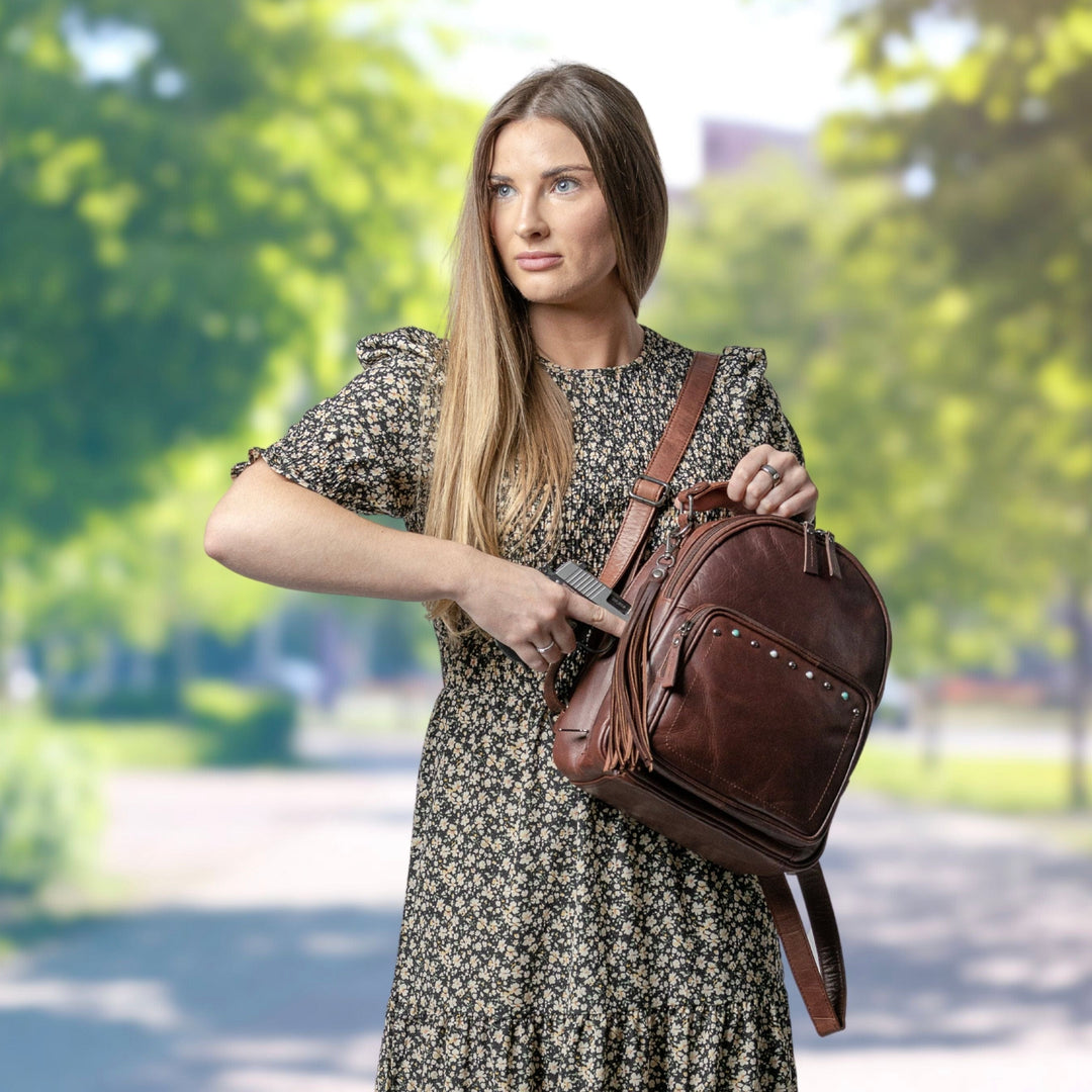 Sawyer | Concealed Carry Leather Backpack