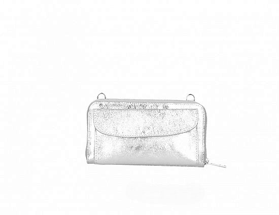 Mel | All-in-One Leather Phone Wallet with Crossbody Strap