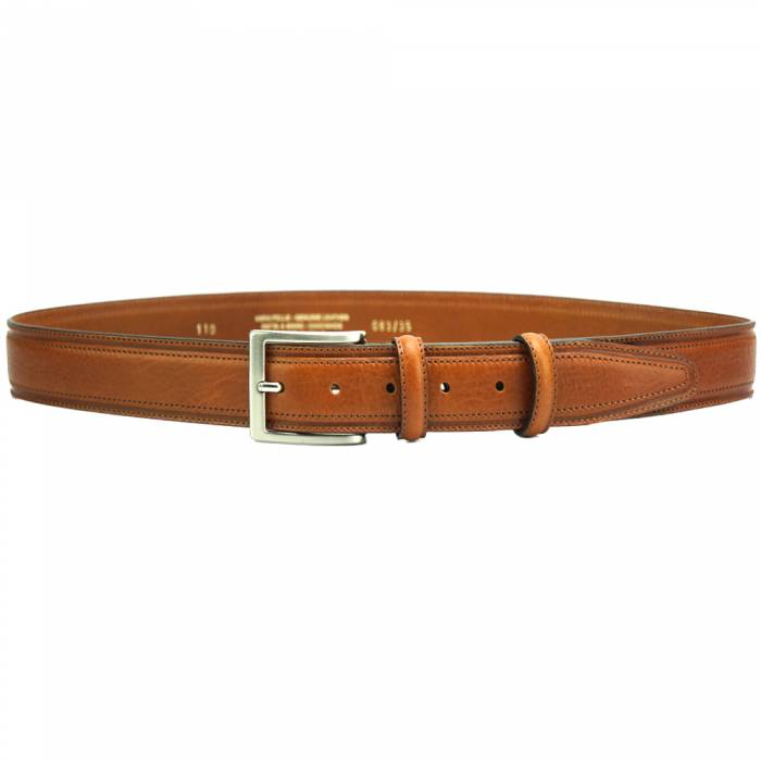 Italian Leather Belt, Tonal Design, 1-1/4" wide for Casual or Dressy wear