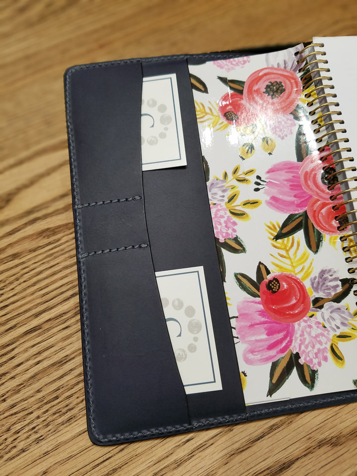 Leather Day Planner Cover with Calendar Insert