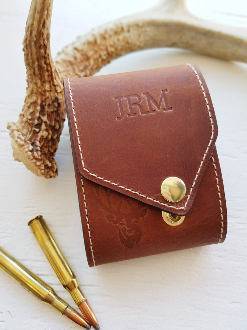 Leather Ammo Case for BIG-BORE Cartridges