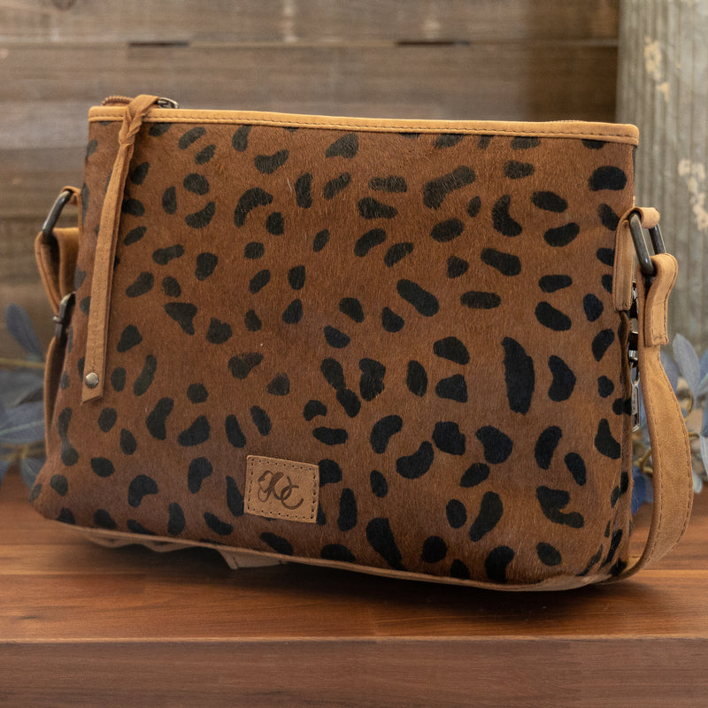 Cheetah Hair on Hide Leather Backpack