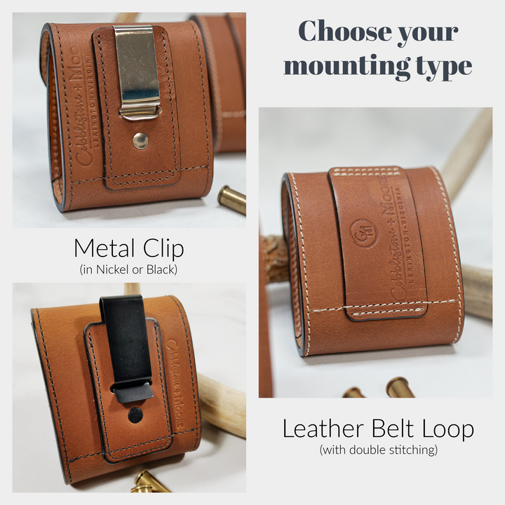 Leather Ammo Case for BIG-BORE Cartridges