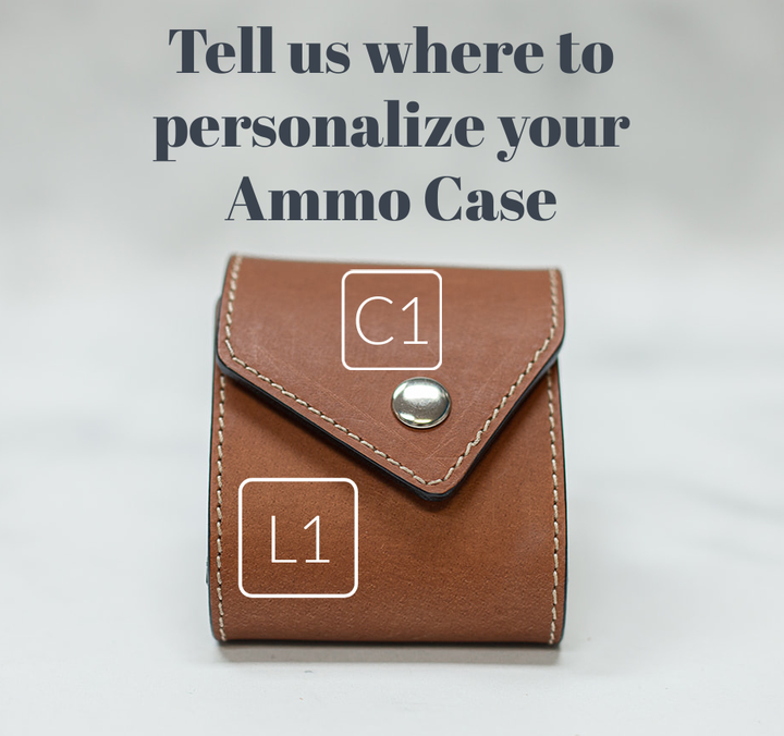 Leather Ammo Case for BIG-BORE Cartridges