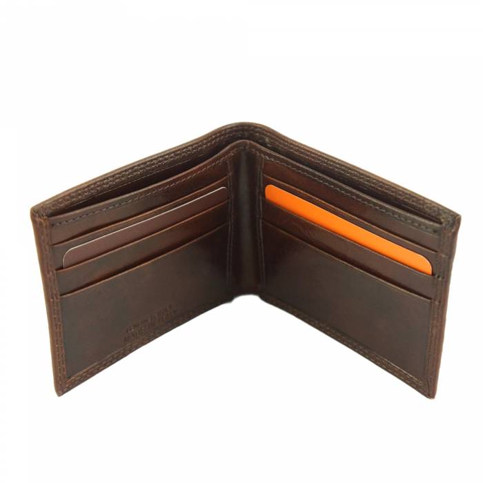 Premium Bi-Fold Wallet, Vintage Finished Leather