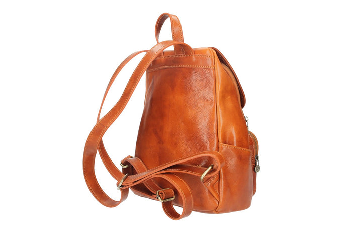 bellino leather backpack Stunning 'Vera Pelle' Italian Leather Classic Italian Backpack/Unisex – Cobblestone Shoppes
