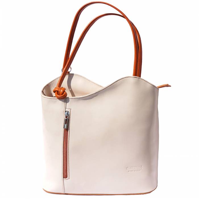 Convertible Handbag in Smooth Calf-Skin Leather
