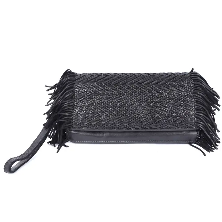 Tessa Fringe Clutch