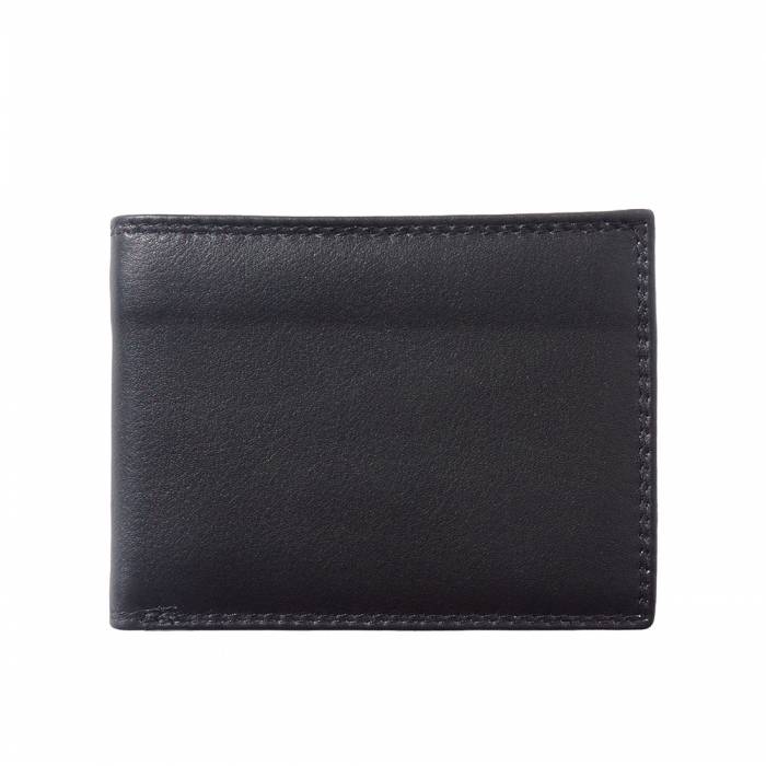 Bi-Fold Wallet with Double Flip-up Flaps