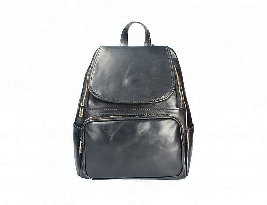 Stunning 'Vera Pelle' Italian Leather Classic Italian Backpack/Unisex – Cobblestone Shoppes