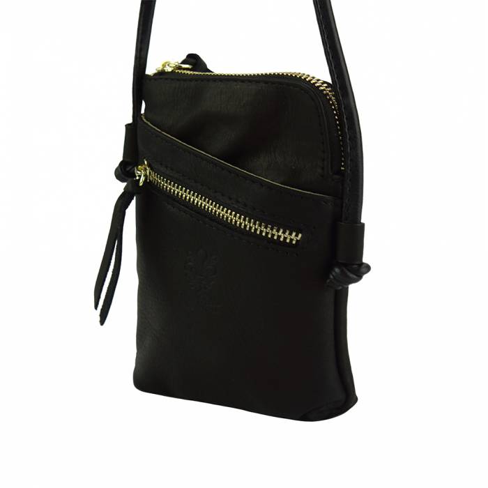 Vera Pelle Italy Travel Bag Black Leather