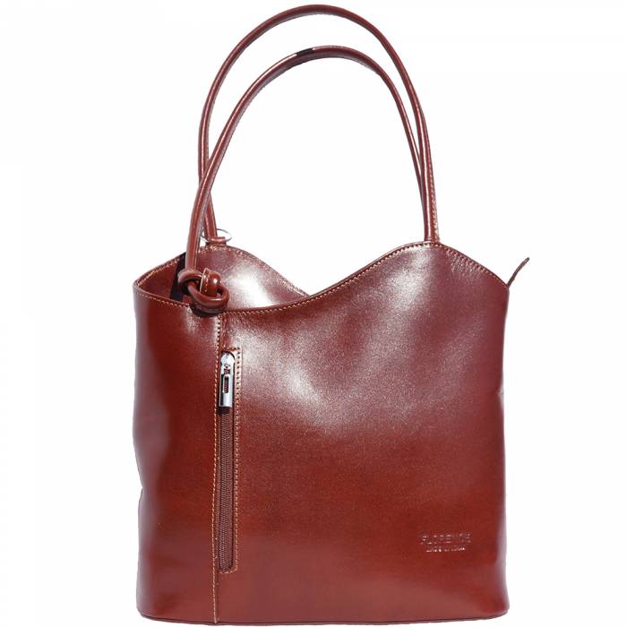 Convertible Handbag in Smooth Calf-Skin Leather