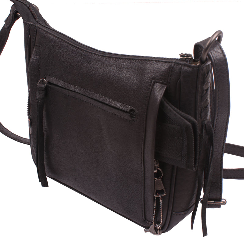 Style "Callie" | Concealed Carry Crossbody Shoulder Bag | Concealment Pocket View | By Lady Conceal
