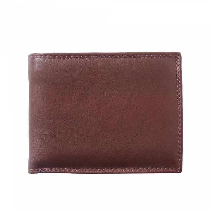 Slim Bi-Fold Wallet with Flip-up Flap