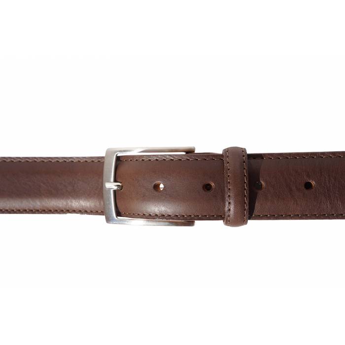 Italian Leather Dress Belt, Single Stitched, 1-1/4" wide