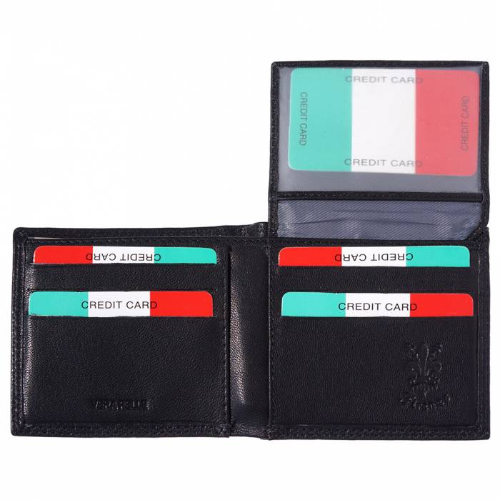 Bi-Fold Wallet with Flip-up Flap
