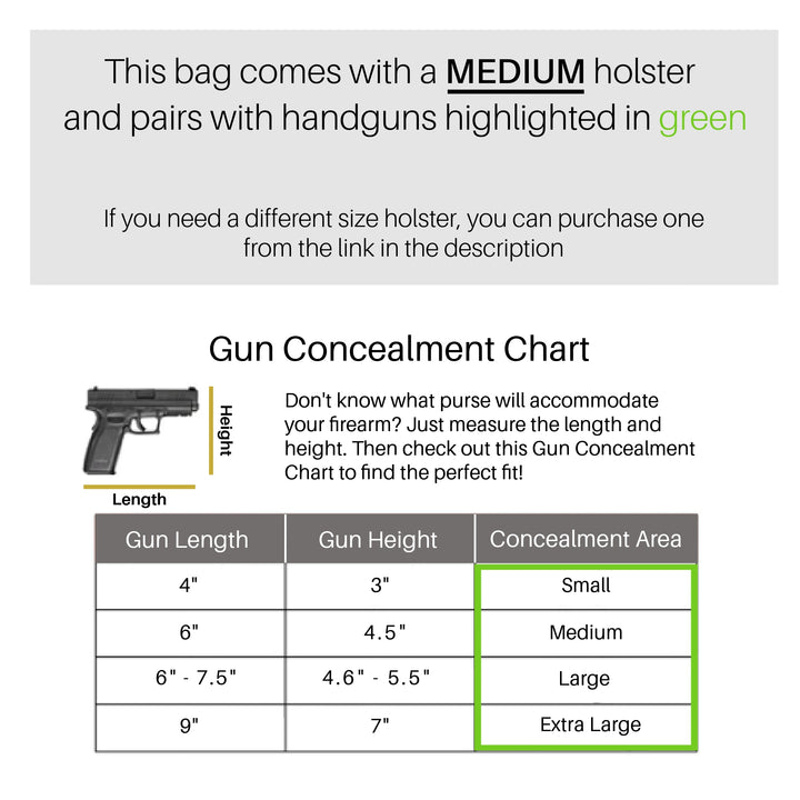 Norah | Concealed Carry Leather Tote, Shoulder Bag