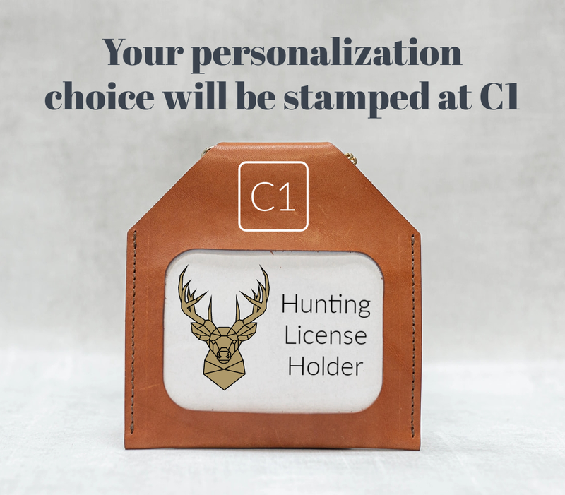 Leather Hunting License Holder