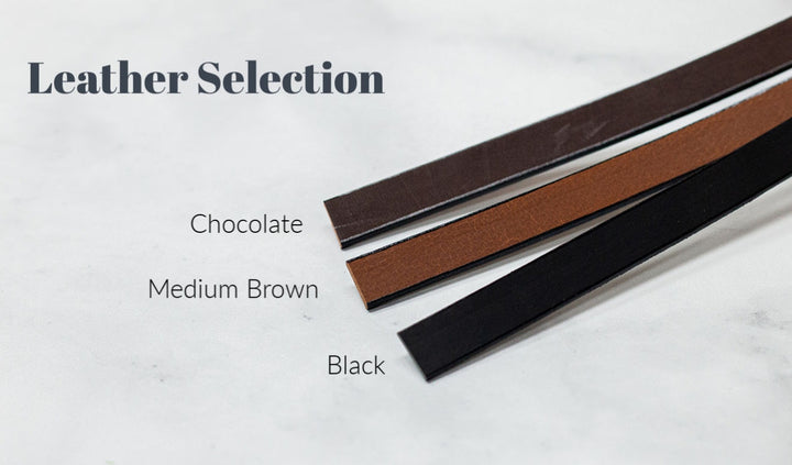 Water Buffalo Leather Belt, 1" wide, Square Buckle [Quick Ship]