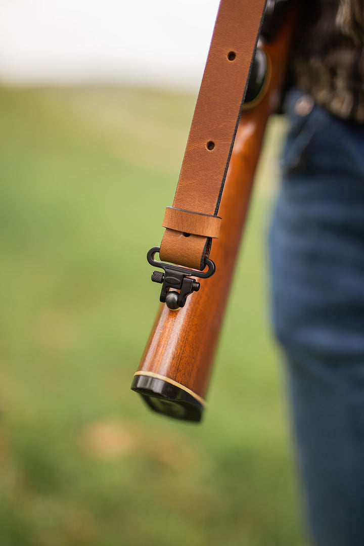 Padded Leather Rifle Sling