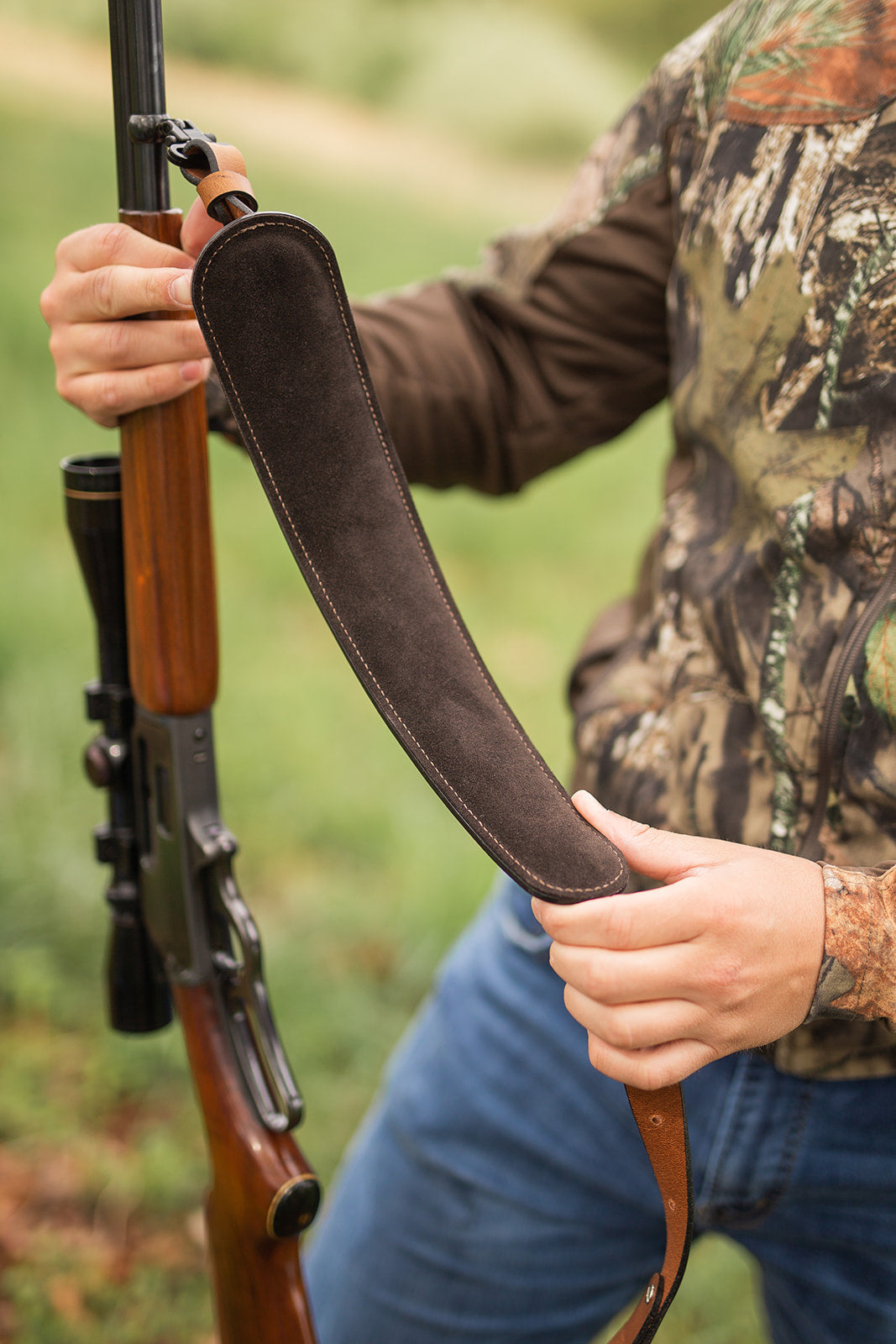 Leather For Rifle Leather Padded Rifle Sling | Handmade | Genuine Leather Water Buffalo ...
