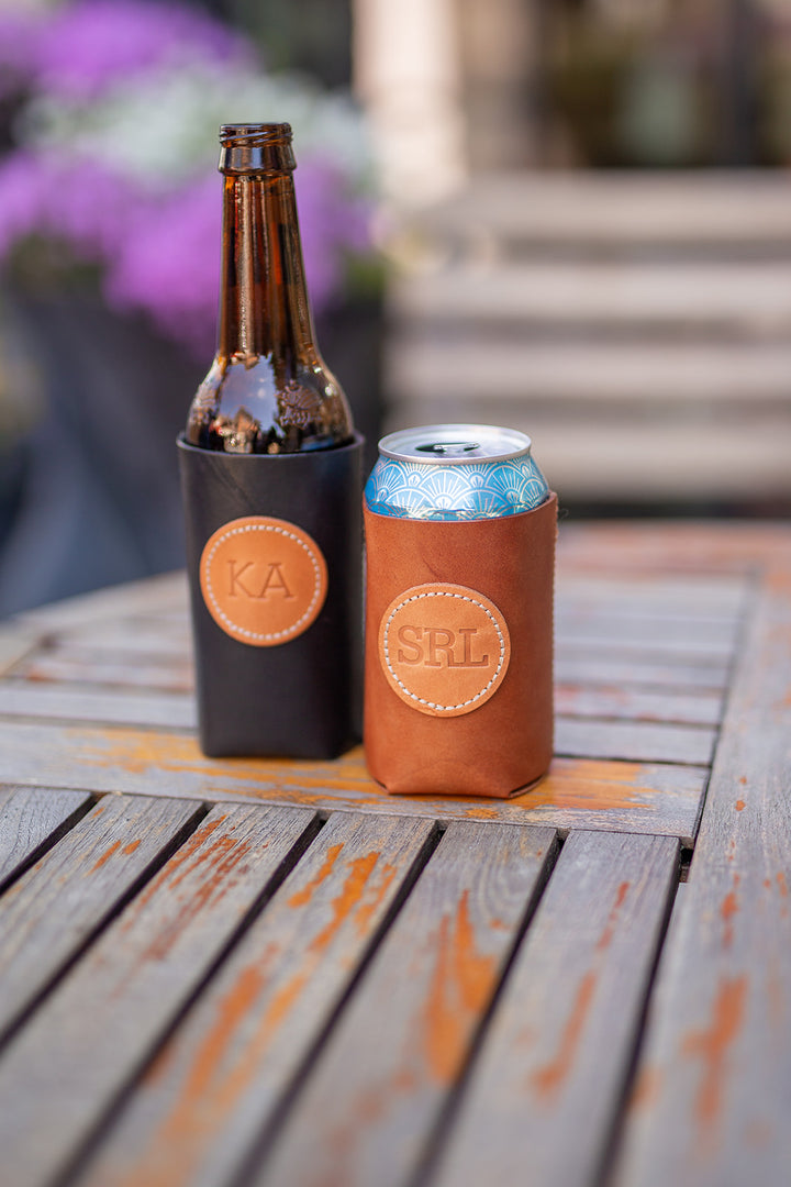 Leather Koozie | Can or Bottle Holder