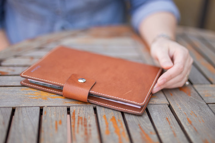 Leather Day Planner Cover with Calendar Insert