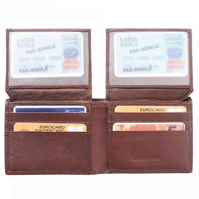 Bi-Fold Wallet with Double Flip-up Flaps – Cobblestone Shoppes