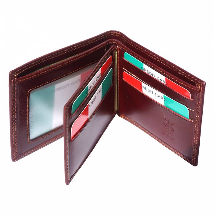 Bi-Fold Wallet with Side-to-Side Tab