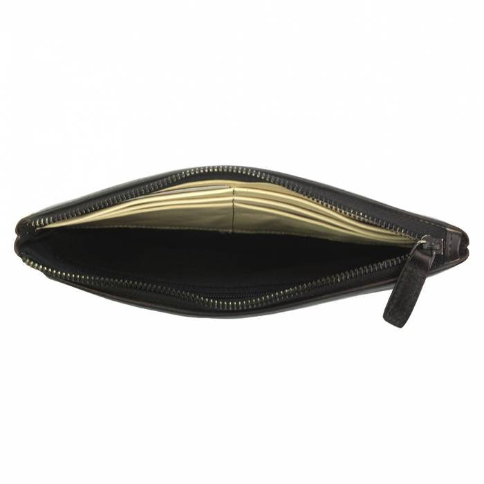 Versatile Long Wallet, Distressed Leather (Unisex)