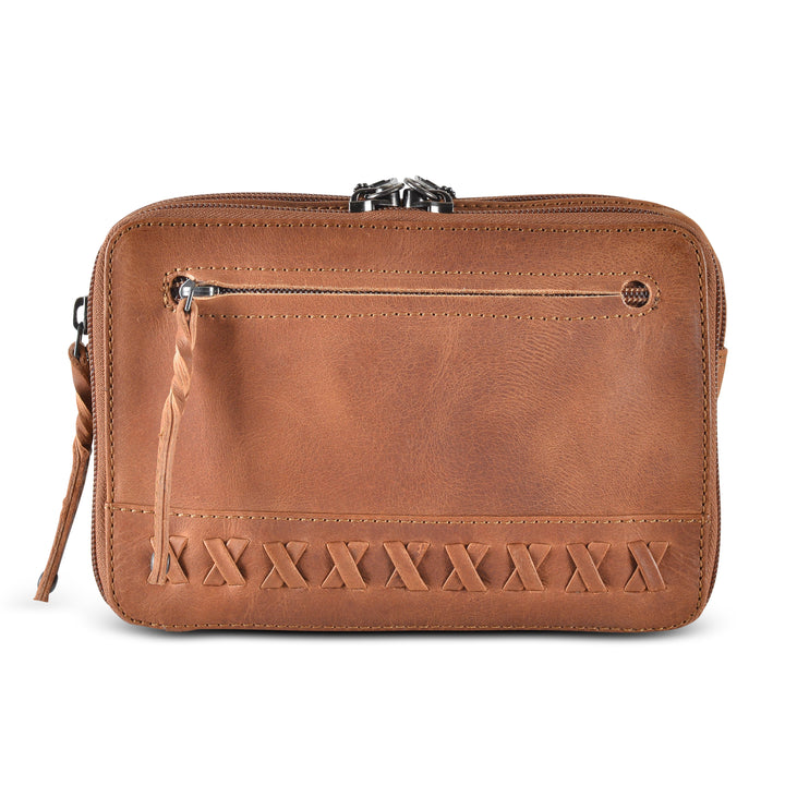 Style "Kailey" | Concealed Carry Leather Waist Pack | Cognac - Full Grain Leather | By Lady Conceal