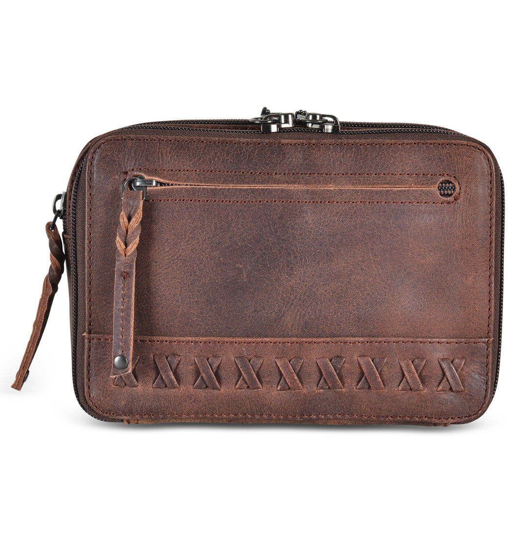 Style "Kailey" | Concealed Carry Leather Waist Pack | Mahogany - Full Grain Leather | By Lady Conceal