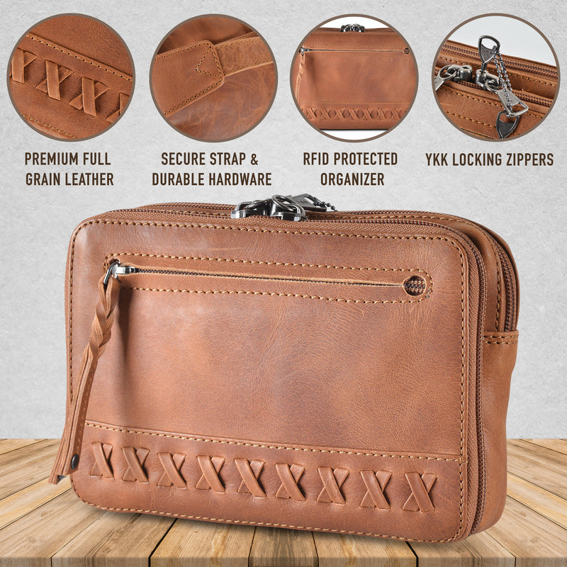 Style "Kailey" | Concealed Carry Leather Waist Pack Overview | Full Grain Leather | By Lady Conceal