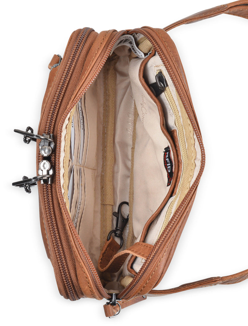 Style "Kailey" | Concealed Carry Leather Waist Pack | Interior | Full Grain Leather | By Lady Conceal