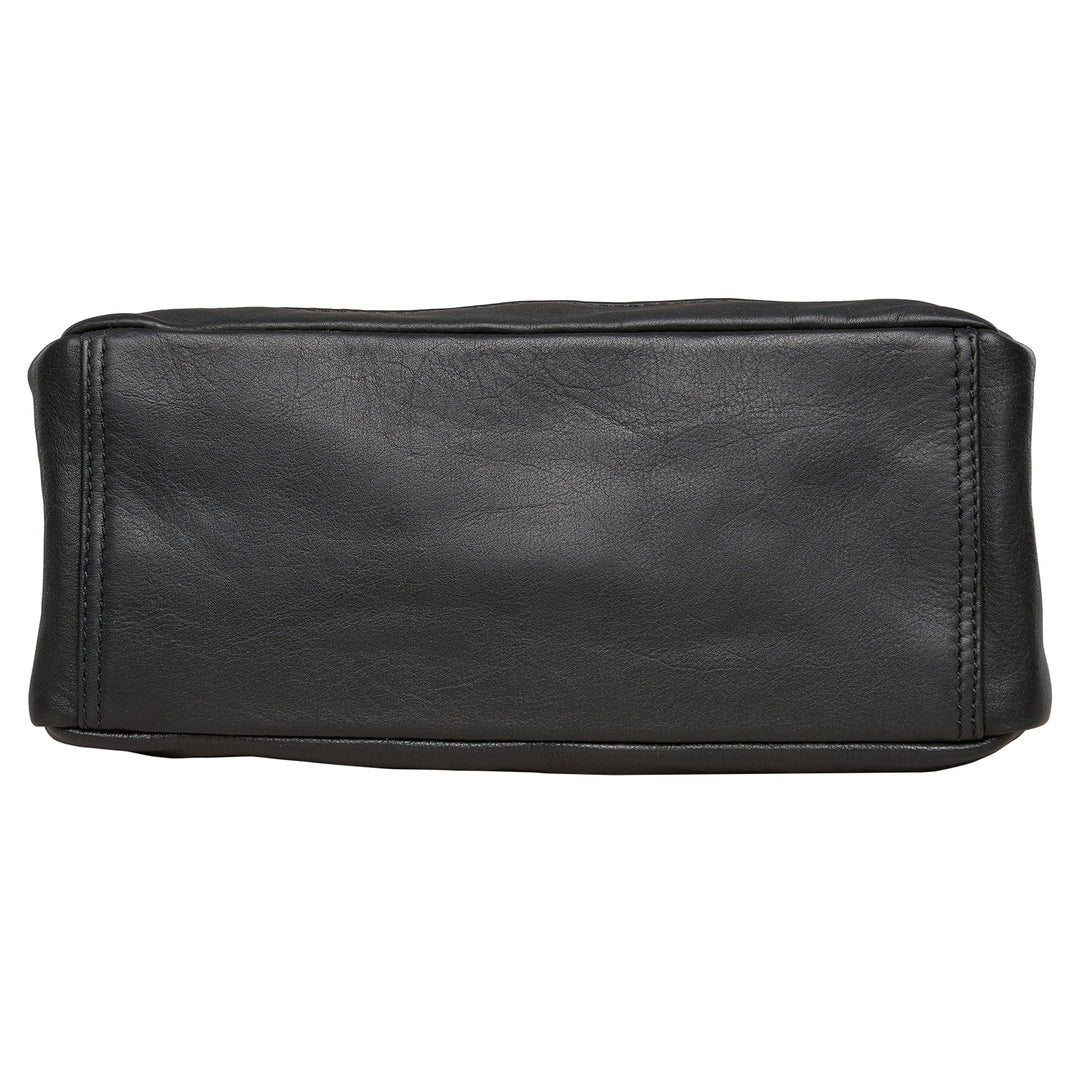 Style "Lydia" | Concealed Carry Crossbody/Shoulder Bag | Bottom View | Full Grain Leather | By Lady Conceal