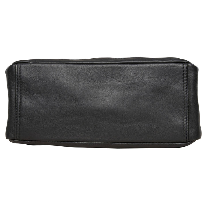 Style "Lydia" | Concealed Carry Crossbody/Shoulder Bag | Bottom View | Full Grain Leather | By Lady Conceal