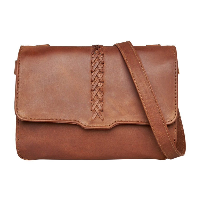 Style "Jolene" | Concealed Carry Crossbody/Shoulder Bag | Cognac Full Grain Leather | By Lady Conceal