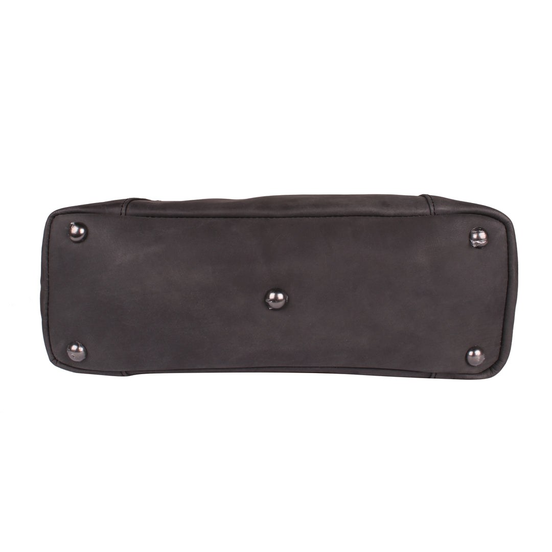 Style "Kendall" | Concealed Carry Tote/Shoulder Bag/Crossbody| Bottom View | Full Grain Leather | By Lady Conceal