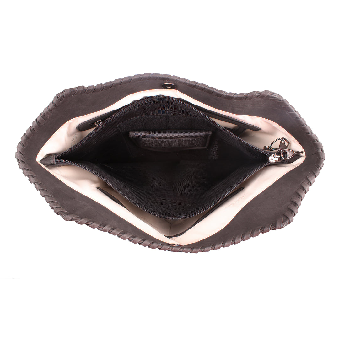 Style "Kendall" | Concealed Carry Tote/Shoulder Bag/Crossbody | Concealment Pocket | Full Grain Leather | By Lady Conceal