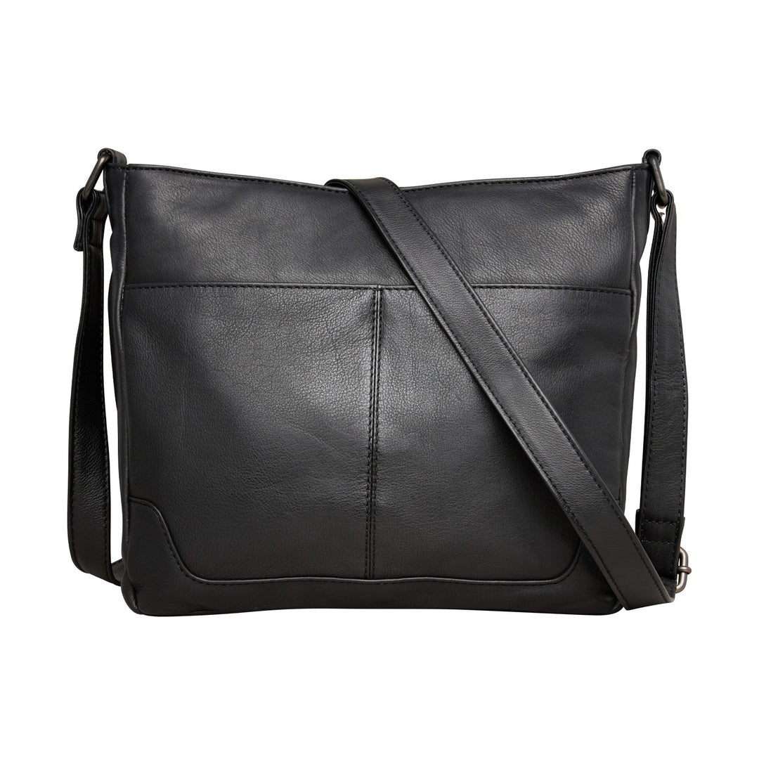 Style "Lydia" | Concealed Carry Crossbody/Shoulder Bag | Back View | Full Grain Leather | By Lady Conceal