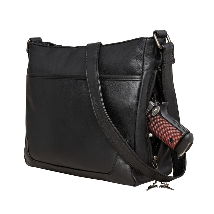 Style "Lydia" | Concealed Carry Crossbody/Shoulder Bag | Concealment Pocket | Full Grain Leather | By Lady Conceal